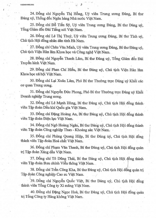 bo chinh tri chi dinh dc nguyen quoc viet bi thu du chu tich hdtv vicem tham gia bch dang bo chinh phu