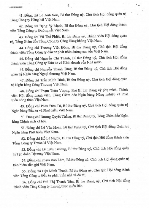 bo chinh tri chi dinh dc nguyen quoc viet bi thu du chu tich hdtv vicem tham gia bch dang bo chinh phu