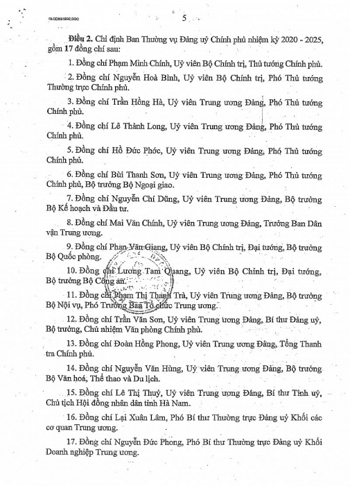 bo chinh tri chi dinh dc nguyen quoc viet bi thu du chu tich hdtv vicem tham gia bch dang bo chinh phu