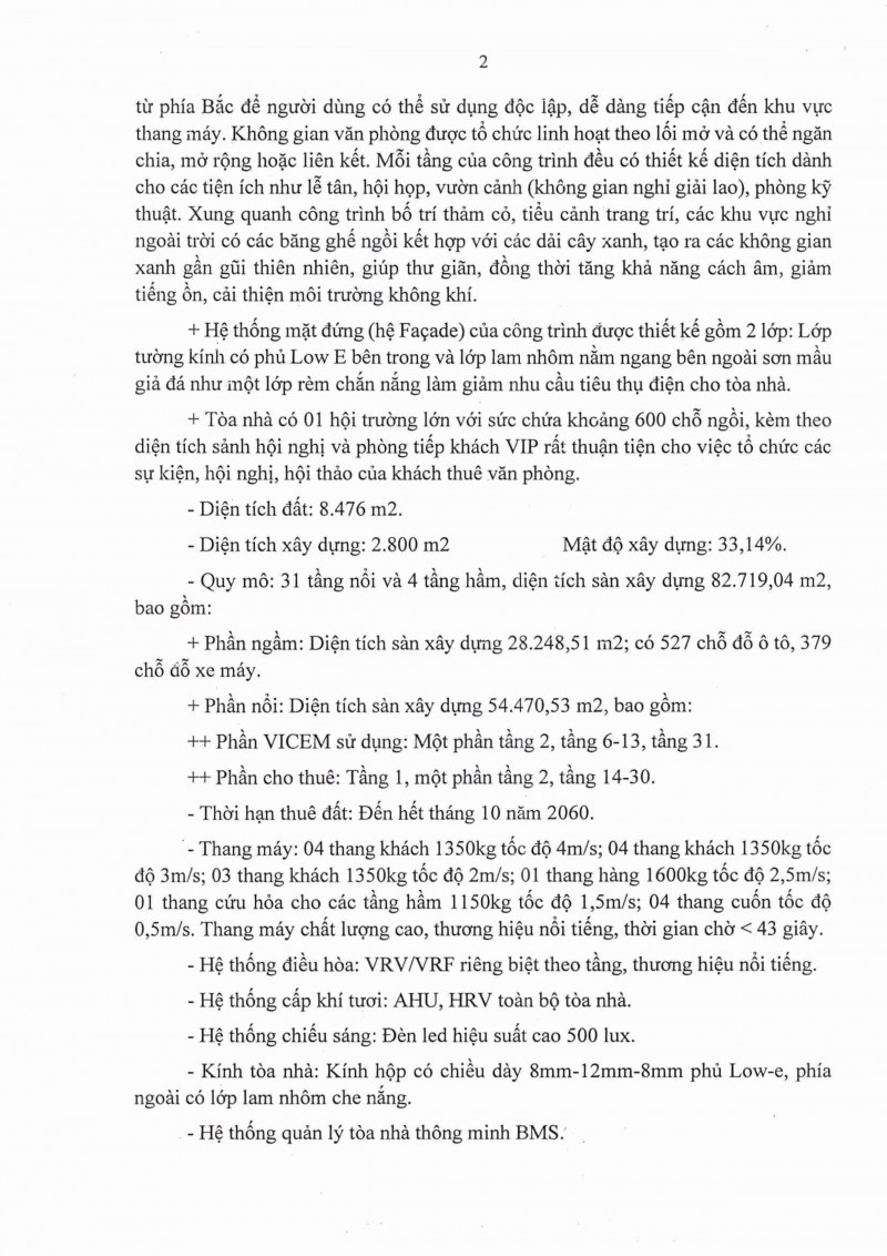 thu moi quan tam thue van phong khu thuong mai dich vu du an trung tam dieu hanh va giao dich vicem