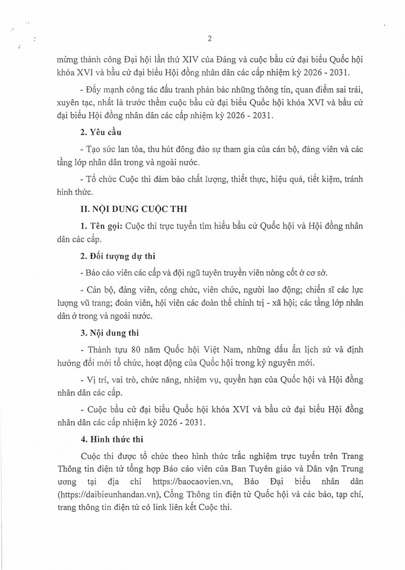 tham gia cuoc thi truc tuyen tim hieu bau cu dai bieu quoc hoi va hoi dong nhan dan cac cap