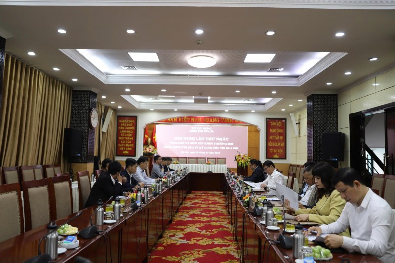 Khối thi đua 20 Bộ Xây dựng tổ chức Hội nghị lần thứ nhất Tổng kết và bình xét khen thưởng 2025, Phát động thi đua và Ký giao ước thi đua 2026