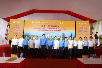 tong cong ty xi mang viet nam vicem to chuc le phat dong thang hanh dong ve an toan ve sinh lao dong va thang cong nhan nam 2026