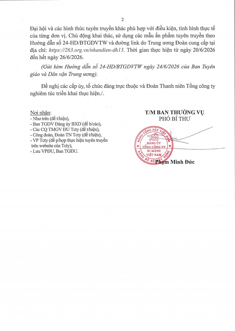 Tuyên truyền Đại hội đại biểu toàn quốc Đoàn Thanh niên Cộng sản Hồ Chí Minh lần thứ XIII, nhiệm kỳ 2026-2031 tuyen truyen dai hoi dai bieu toan quoc doan thanh nien cong san ho chi minh lan thu xiii nhiem ky 2026 2031