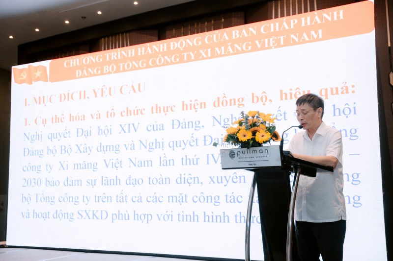 Tổng công ty Xi măng Việt Nam tổ chức Hội nghị Tập huấn nghiệp vụ công tác Đảng năm 2026
