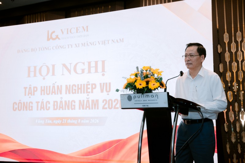 Tổng công ty Xi măng Việt Nam tổ chức Hội nghị Tập huấn nghiệp vụ công tác Đảng năm 2026