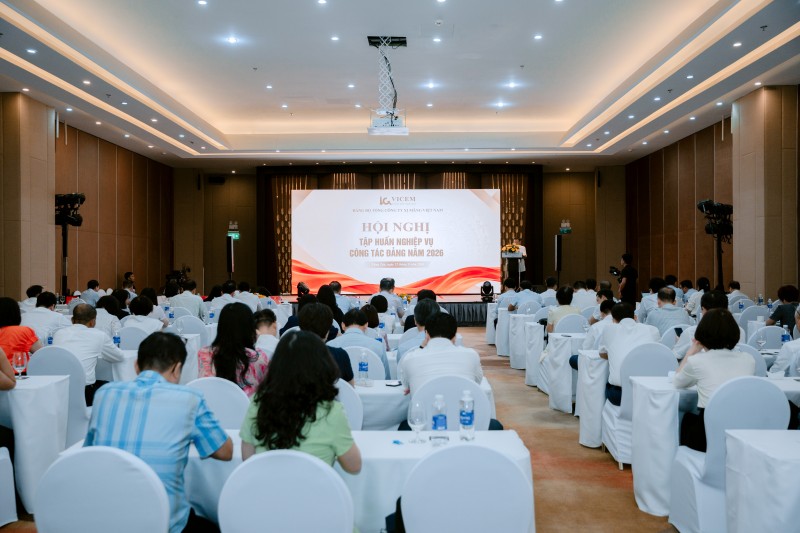 Tổng công ty Xi măng Việt Nam tổ chức Hội nghị Tập huấn nghiệp vụ công tác Đảng năm 2026
