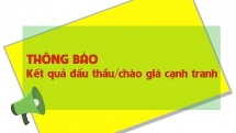 thong bao lua chon ket qua nha cung cap