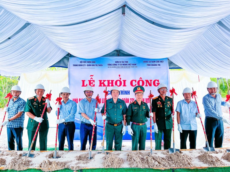 VICEM khởi công công trình xây dựng Nhà bia tưởng niệm Liệt sĩ Trung đoàn 271 tại Quảng Trị vicem khoi cong cong trinh xay dung nha bia tuong niem liet si trung doan 271 tai quang tri