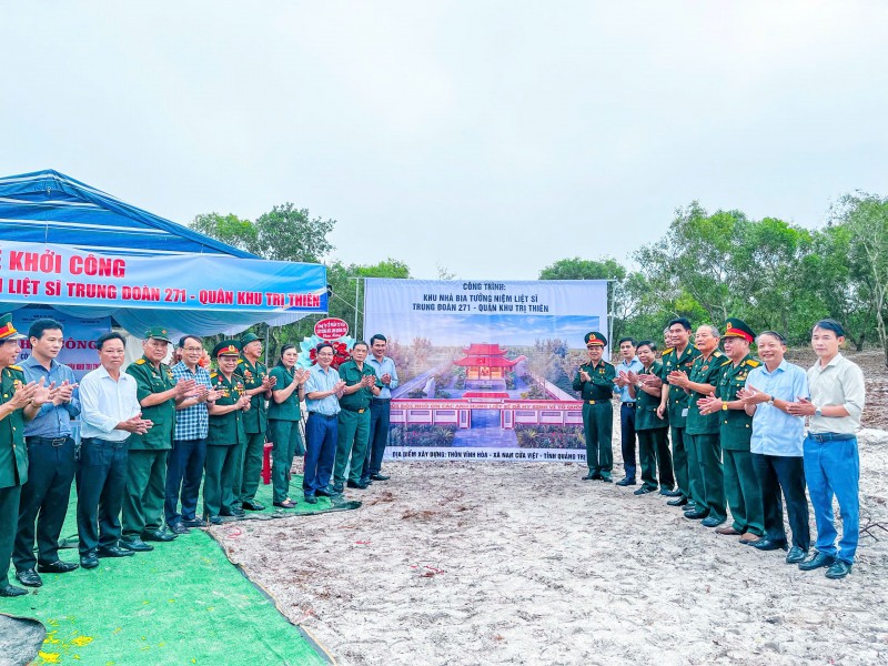 VICEM khởi công công trình xây dựng Nhà bia tưởng niệm Liệt sĩ Trung đoàn 271 tại Quảng Trị