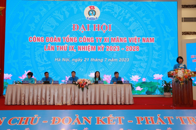 tong cong ty xi mang viet nam to chuc dai hoi cong doan lan thu ix nhiem ky 2023 2028